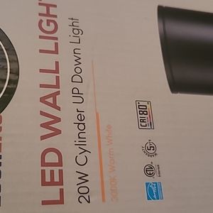 New factory sealed box LED wall light 20W cylinder